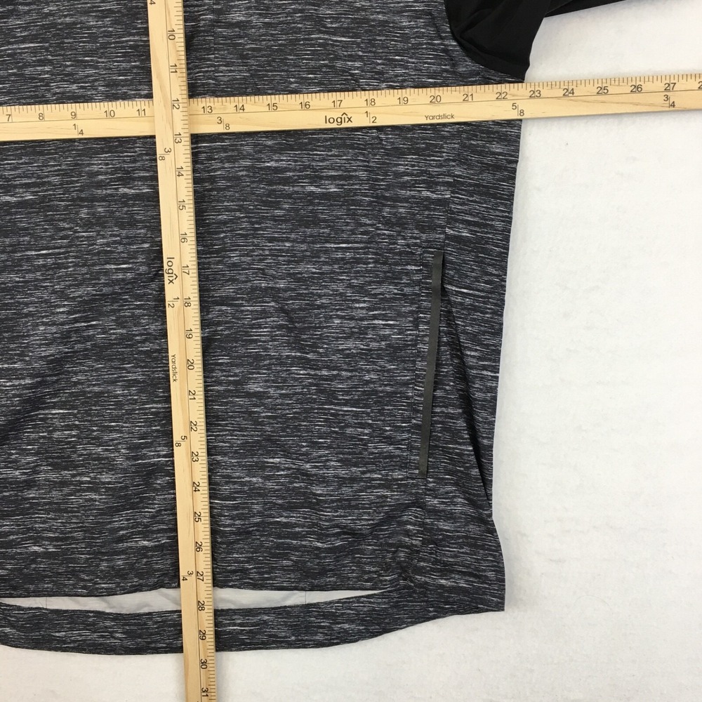 Lululemon Pack-It Jacket Windbreaker Black Gray Mens Large Hood Full Zip Vented - Picture 8 of 8